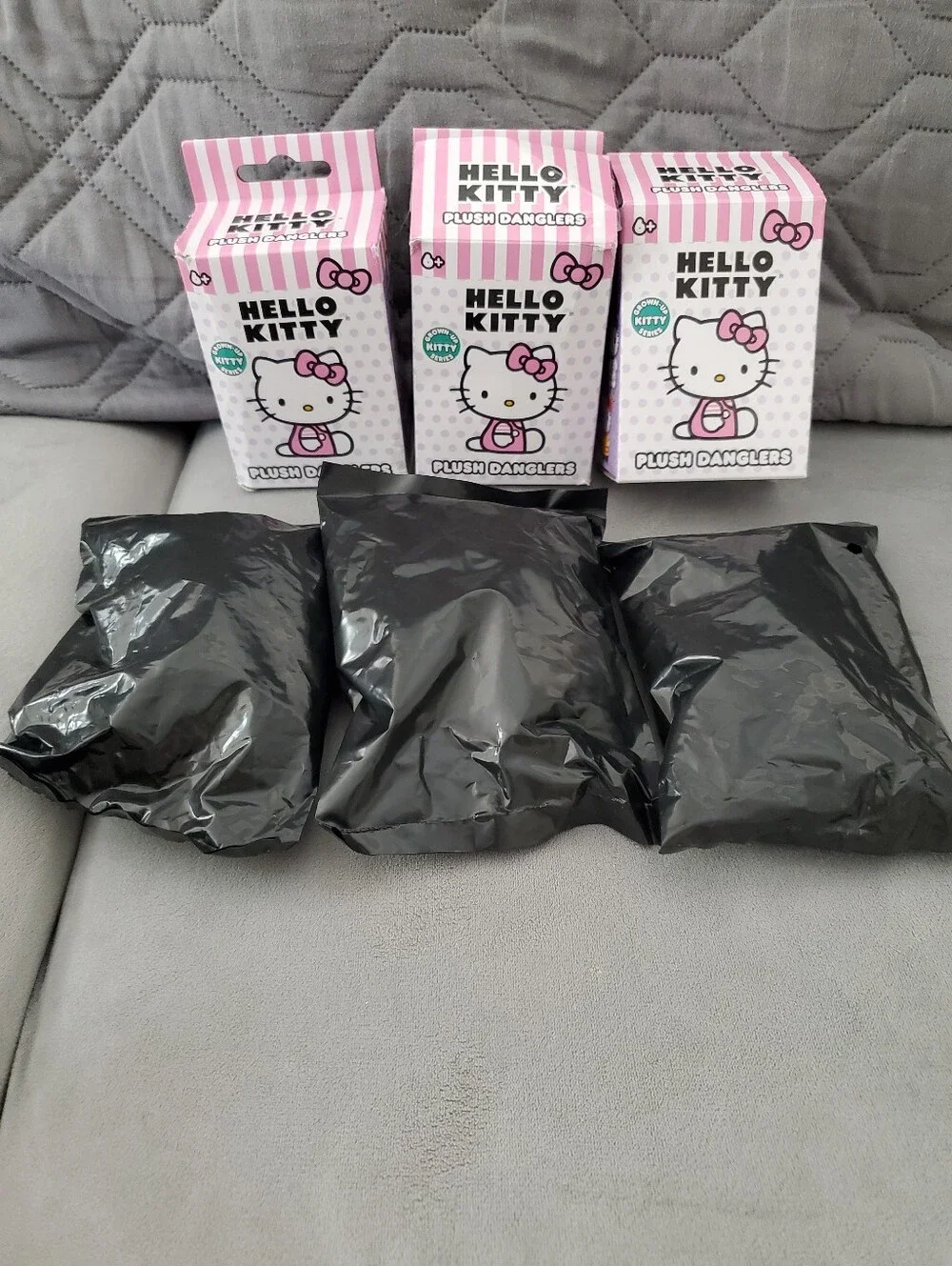 Hello Kitty plush danglers set of 4